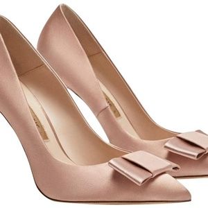 ZARA Blush Satin Pumps